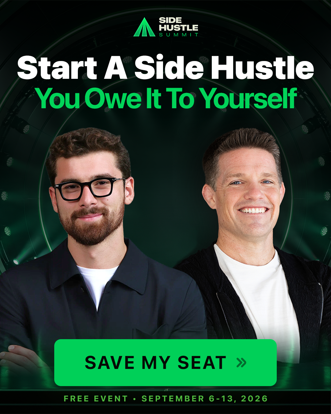 Side Hustle Summit 2026 event graphic